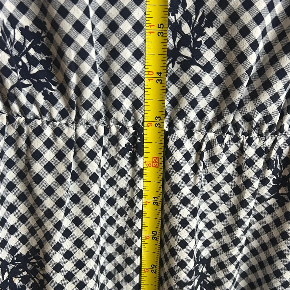Anne Klein Black and White Gingham Midi Dress - Picture 3 of 14